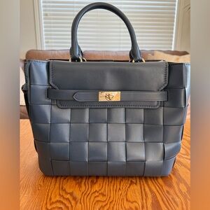 *Rare* Michael Kors Hamilton Legacy Large Woven Belted Satchel
